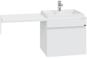 Тумба под раковину над стиральной машиной подвесная Санта Марс 59 белый