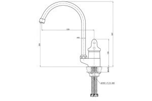 Смеситель Kaiser Athlete 19044 для кухонной мойки, хром - 2