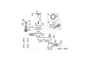 Сифон для кухонной мойки Omoikiri античная латунь (4956487) - 2