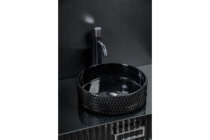 Раковина хрустальная накладная Armadi Art Lucido 39 черный - 3