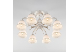 Люстра на штанге Eurosvet Campina 60107/8 белый с золотом - 2