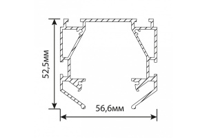 Профиль алюминиевый накладной Feron S26 48286 - 3