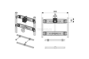 Монтажный комплект для писсуара - 2