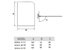 Ограждение на ванну River Baikal 85 ПР (10000008294) - 3