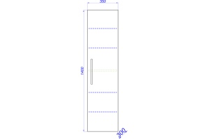Шкаф-пенал Aqwella Allegro 35 - 2