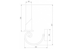 Бра Eurosvet Banci 60117/1 никель - 3