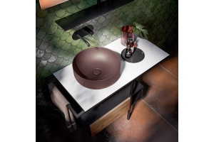 Раковина накладная Kerasan Nolita 40 бургундский матовый (534475) - 2