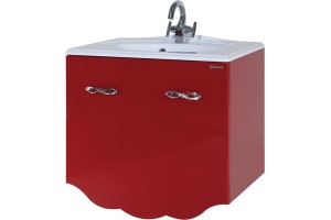 Тумба для комплекта Bellezza Версаль 80 красная 1 внутренний ящик