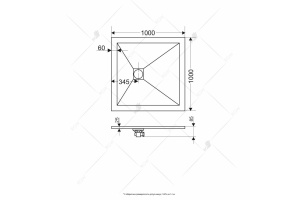 Душевой поддон квадратный RGW ST-W 16152010-01 - 2