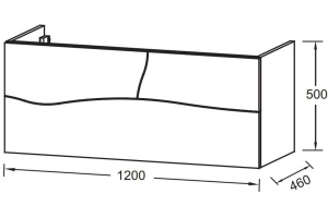 Тумба для комплекта Jacob Delafon Sherwood EB1834RU-P13 120 состаренный дуб - 2