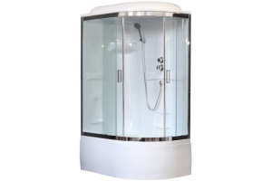 Душевая кабина Royal Bath 120х80 левая хром стекло прозрачное