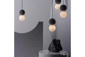 Подвесной светильник iLamp Foxtrot 10694P/1-D100 BK-WH - 2