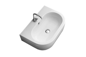 Kerasan Flo раковина 50х40 с 1 отверстием под смеситель, цвет белый