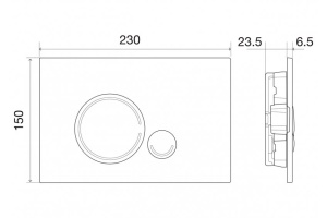 Кнопка смыва BelBagno Sfera хром матовый (BB016-SR-CHROME.M) - 2