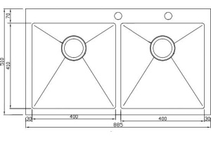 Металлическая мойка Seaman SMB-8851D (SMB-8851DS.B) - 2