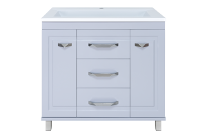 Терра - 90 Тумба с 3 ящ. серая