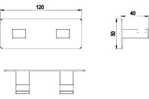 Крючок Timo  (10014/00 chrome) - 2