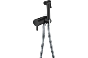 Гигиенический душ Boheme Uno черный, хром (467-BCR)
