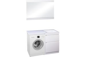 Мебель для ванной Style Line Даллас 120 Люкс Plus напольная, белая - 3