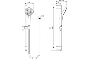 Душевой гарнитур Ideal Standard IdealRain (B2234AA) - 2