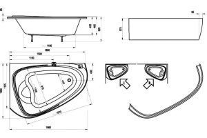 Акриловая ванна Ravak LoveStory II 196x139 см (C761000000) - 2