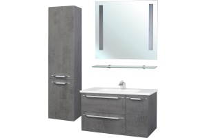 Шкаф-пенал Bellezza Луиджи 35 L серый - 3