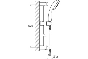 Душевой гарнитур Grohe Tempesta New 27795001 - 3