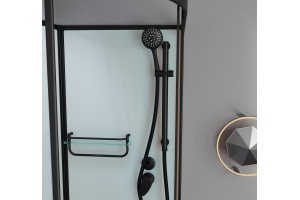 Душевая кабина Frank F412R Black правосторонняя б/к Без крыши - 3