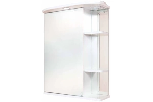 Зеркало-шкаф Onika Карина 60 L с подсветкой, белый (206009)