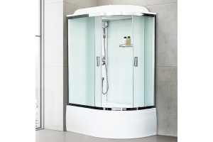 Душевая кабина Royal Bath BK 120x80 L профиль хром стекло матовое - 3