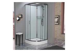 Душевая кабина Frank Brilliant 120х120 хром стекло прозрачное - 2