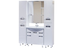 Мебель для ванной Misty Орхидея 75 белая эмаль - 3