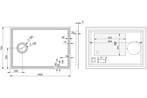 Зеркало Esbano 100х70 с подсветкой (ESMI3429KDF) - 2