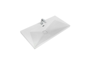 Мебельная раковина Cezares Crystal 90х50 белый (CZR-1188-900/500)