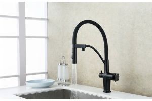 Смеситель для кухни Lemark Bronx LM3761BL черный - 2