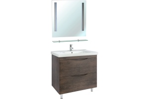 Тумба для комплекта Bellezza Санриса 100 напольная, орех - 2