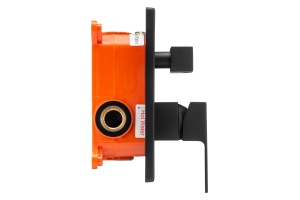 Swedbe Platta Смеситель встраиваемый подключение на 2 выхода в монтажном боксе, цвет: черный 5519B - 2