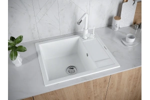 Мойка кухонная Paulmark Optimum 60 белый матовый - 3