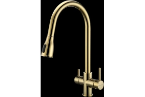 Смеситель для кухни Paulmark Lange золото