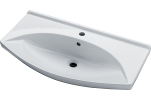 Тумба с раковиной Misty Орхидея 105 белая эмаль - 3