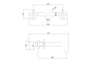 Смеситель для раковин Abber Wasser Kreis (AF81121B) - 3