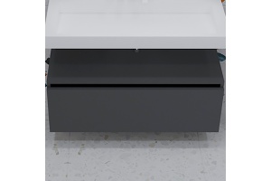 Тумба Armadi Art Flat Valessi Uno-S 100 подвесная черный глянец