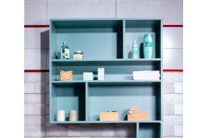 Шкаф подвесной Бриклаер Кристалл 90 муссон (4627125414756) - 2