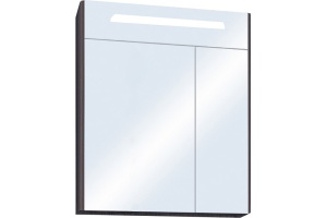 Зеркало-шкаф Aquaton Сильва 60 с подсветкой темное дерево