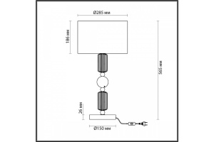 Настольная лампа Odeon Light Classic Candy 4861/1T - 3