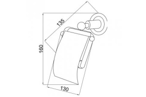 Держатель для туалетной бумаги Boheme Murano хром с коричневым - 2