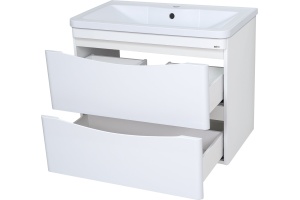 Тумба под раковину Misty Атлантик 70 белая глянцевая - 3