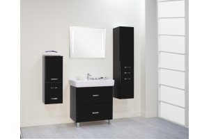 Тумба с раковиной Акватон Америна Н 80 черная - 2