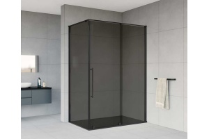 Душевой уголок Vincea Arno 120х90 профиль черный стекло тонированное - 2