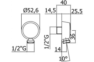 Шланговое подключение Paffoni Lusso ZACC130NO - 2